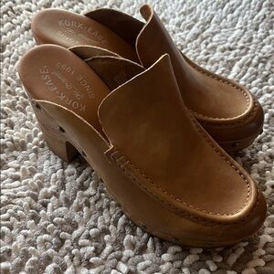 BRAND NEW Kork Ease Brown Leather Mules